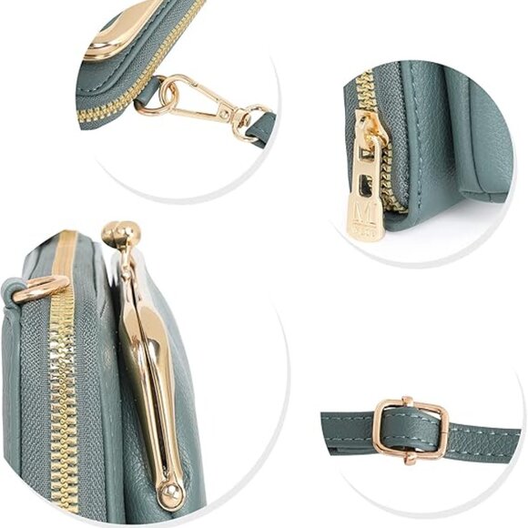 Montana West Crossbody Bag for Women Western Dark Green Purse Travel - Picture 4 of 12